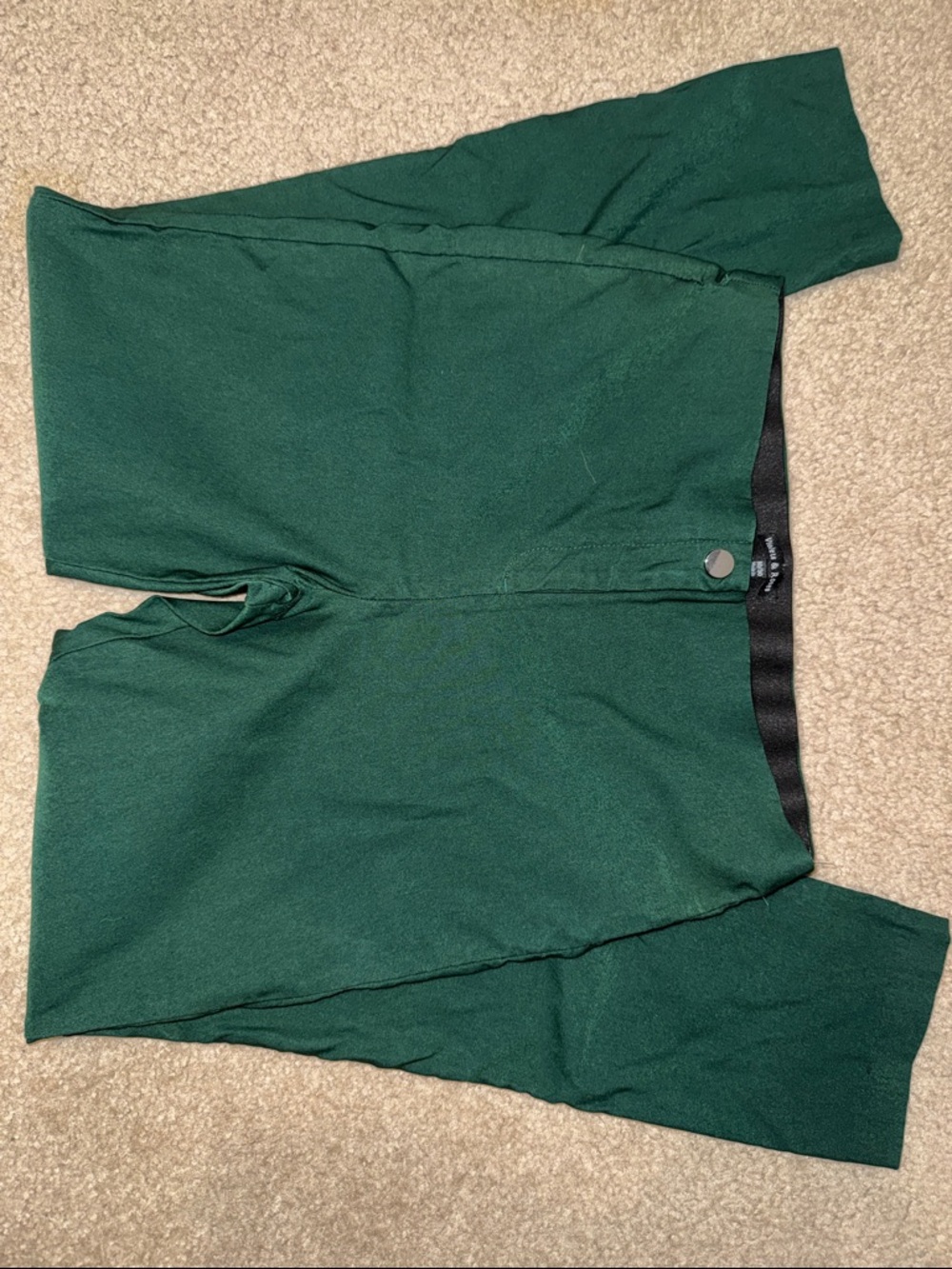 Slim-Fit Skinny Pants in Forest Green